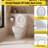 2-in-1 Dual Seat 17 Inch White Toilet Seat Round Quick Release Soft Close Quick Install