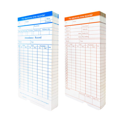 Time Cards 6 Columns Two-Sided Monthly Timesheets