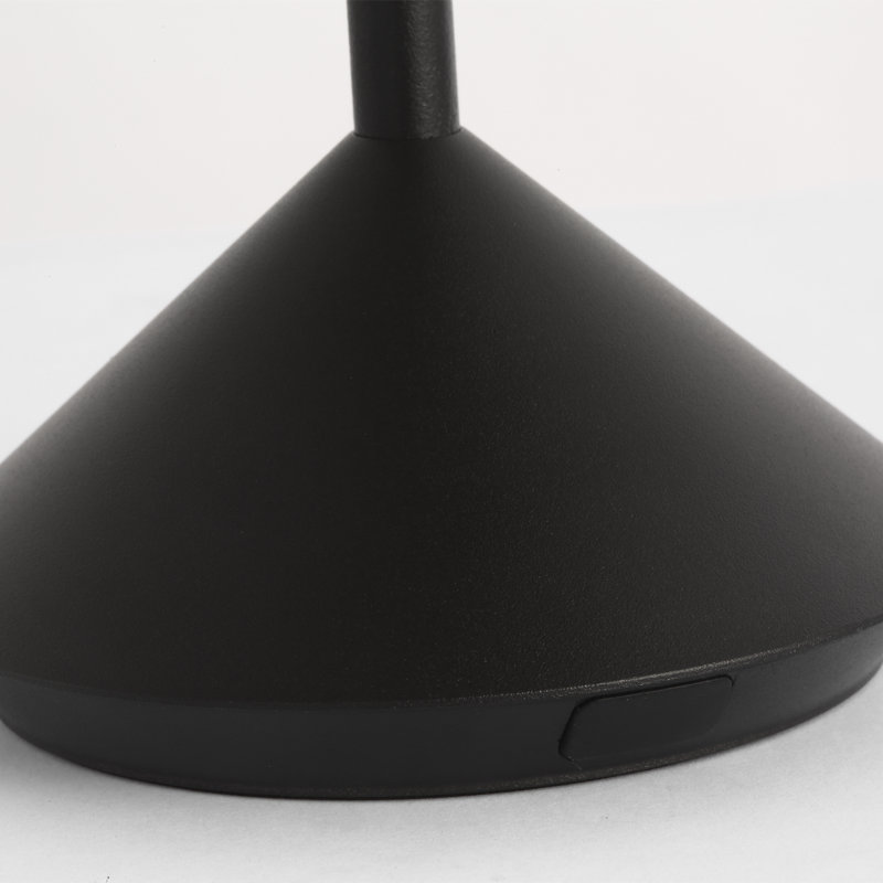 Moneta Accent Rechargeable Table Lamp, Black