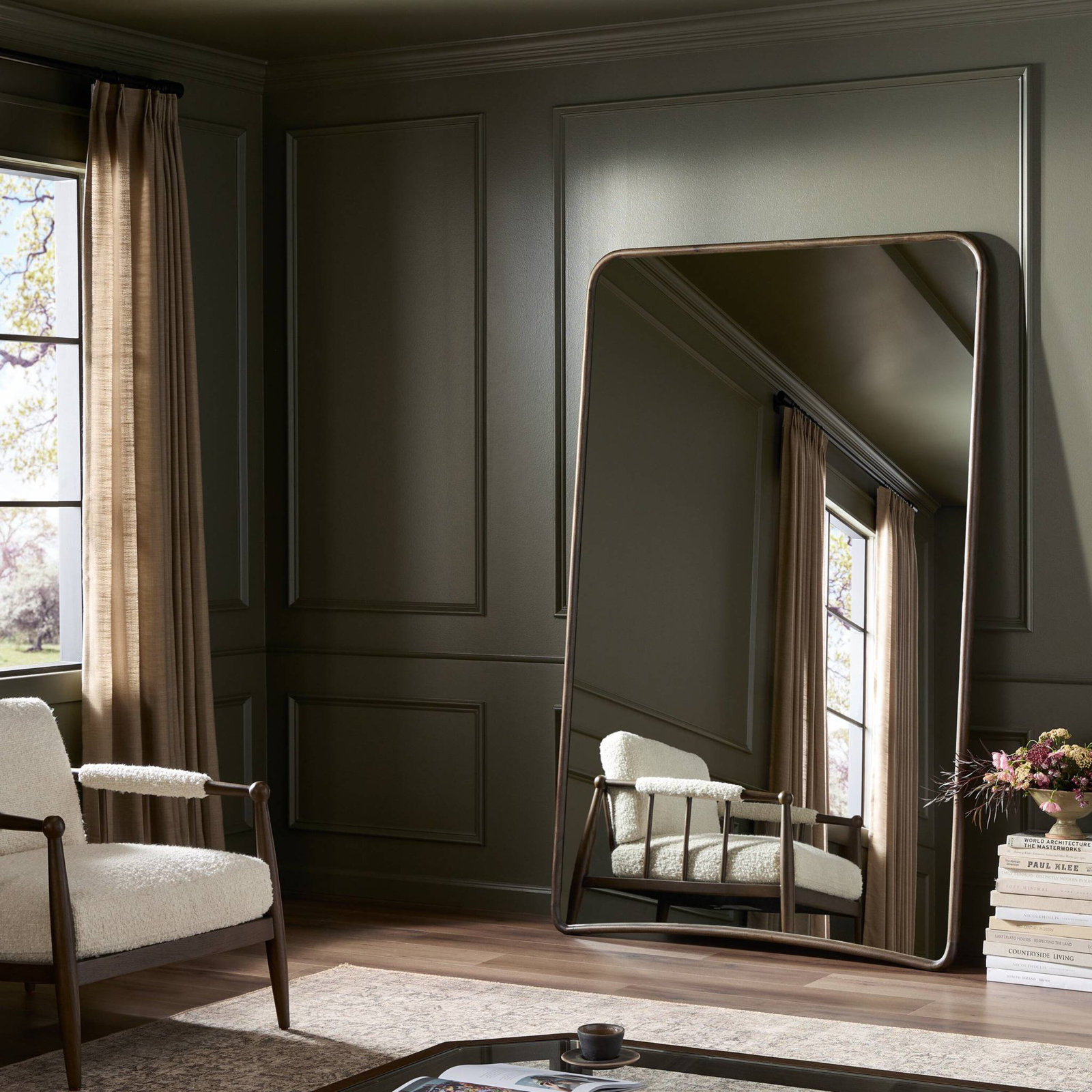 Madrano 50" Mango Accent Mirror, Vertical, 80" x 50"
