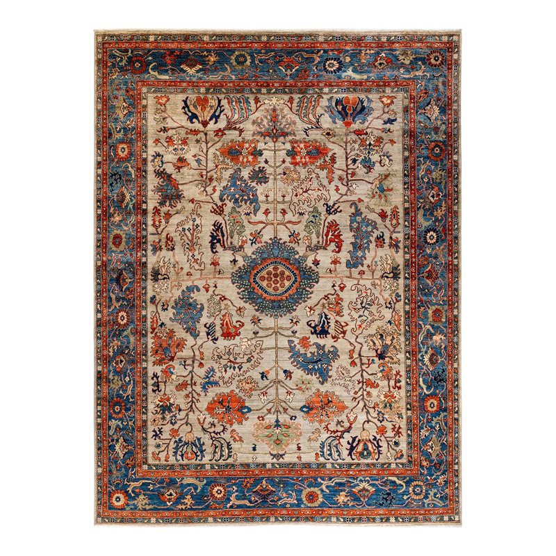 Serapi One-of-a-Kind 9'3" X 12'1" Hand Knotted Area Rug