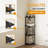 4-Tier 43.5" Corner Bookshelf, Open Shelves for Display and Storage-393970482