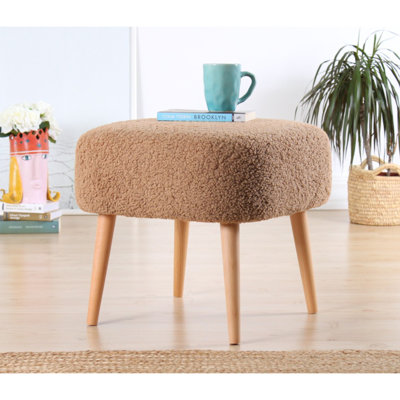 Corey 45cm Wide Square Solid Colour Footstool Ottoman