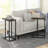 C-shaped Side Table with Heavy-duty Metal Frame-102957926
