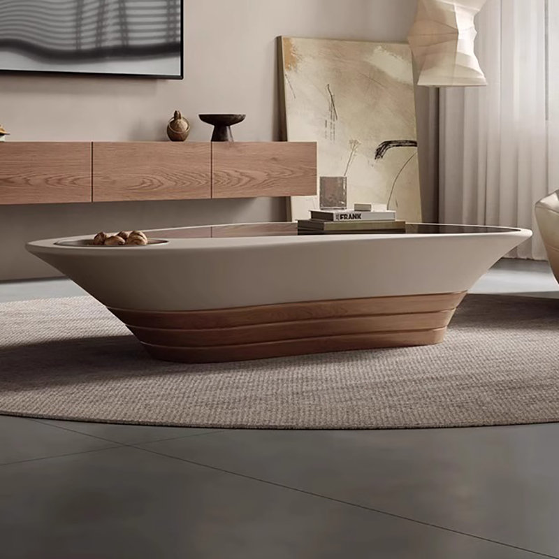 Table basse simple, Brun