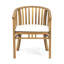 Chaise de salle à manger élégante en bois avec rembourrage - Rehaussez votre décor extérieur - Coussins d'assise bloquants pour profiter du plein air en tout confort