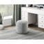 Cylindrical Pouf Chenille Fabric Upholstery Modern Ottoman, Footstool, Non-Slip Floor Pouf, Bean Bag Chair, 1Pc Sitting Pouf-2119622541