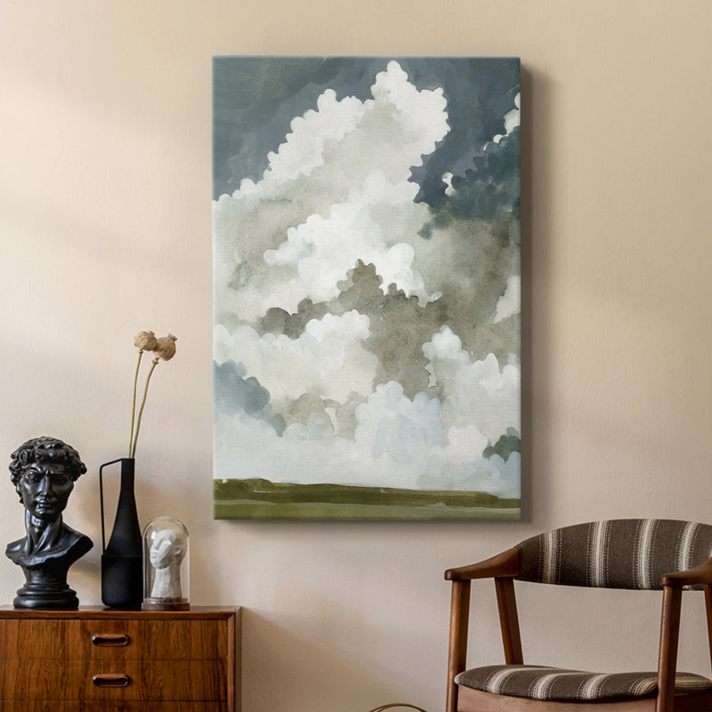 Vaste ciel neutre I - galerie Cavas sur mesure, H 60 po x l 40 po