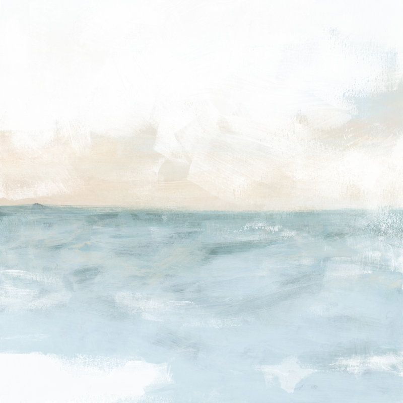Wave Whisper I by June Erica Vess - Wrapped Canvas Painting, 30cm H x 30cm W x 3.8cm D