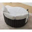 Fauteuil pivotant rond surdimensionné de 52,75 po-780448303