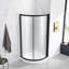Ensemble de douche ronde réversible avec cadre inclus l 32,68 po x P 32,68 po x H 76,97 po Breeze