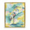 «Blue & Yellow Heron Bird», art mural encadré flottant par Ethan Harper