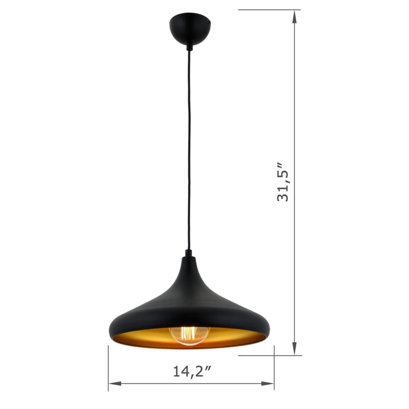 Metal Body Single Pendant