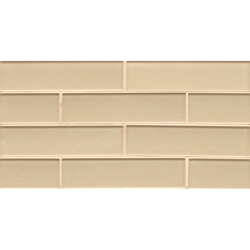 Manhattan 2" x 8" Glass Mosaic Tile, Cashmere 