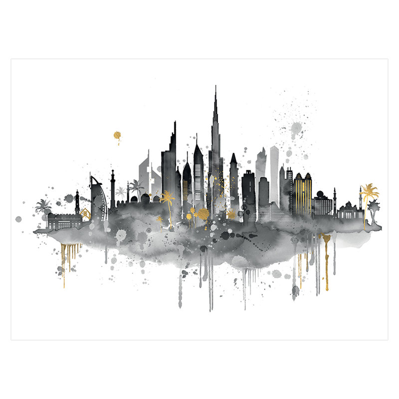 SUMMER THORNTON (DUBAI SKYLINE) 60X80 CANVAS - Wrapped Canvas Canvas