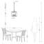 Lustre carré de style bougie à 4 lumières 12,2 po Willy