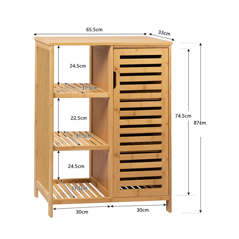 Crumrine Bamboo Bolt Bathroom Cabinet