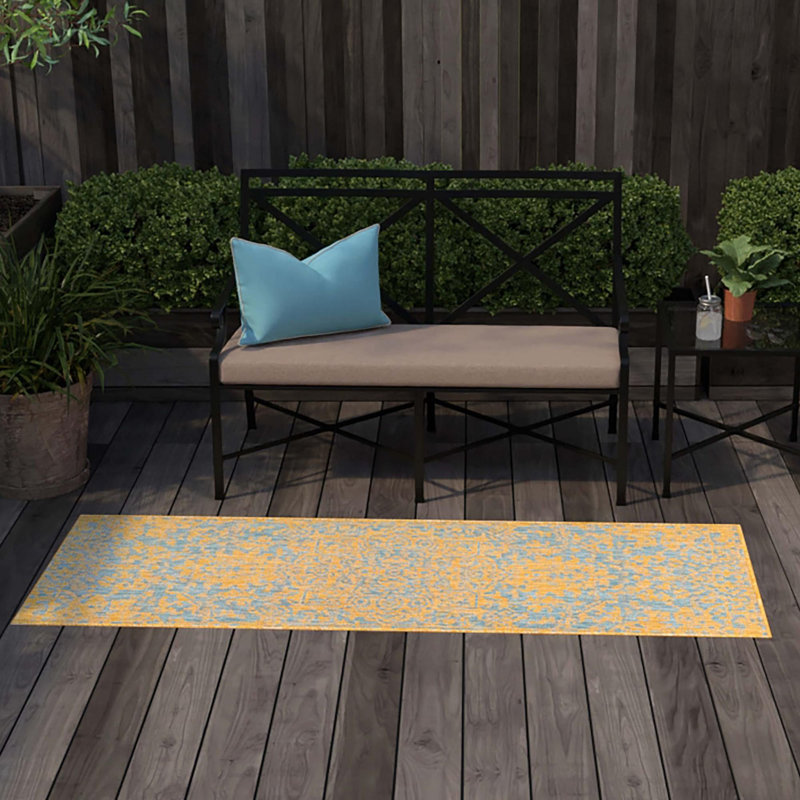 Tapis d'extérieur Jill Zarin, Tapis de couloir 2 pi x 8 pi