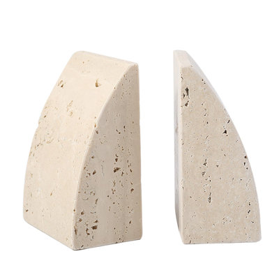Stone Bookends, Providing Stable Support For Heavy Objects, Are Non-Slip And Durable. They Can Hold Cds/Dvds And Serve As Attractive Decorative Bookends, Suitable For Bookshelves, Desks, And Home Decor.