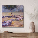 RESTING COWS RESTING COWS - Unframed Print on Canvas