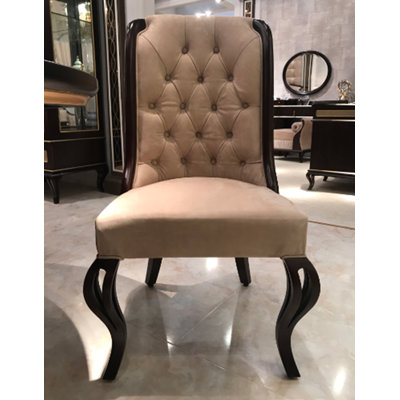 Chaise d'appoint blanc cassé Miradie