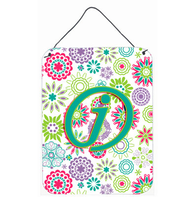 « letter floral initial » par denny knight, impression sur plaque