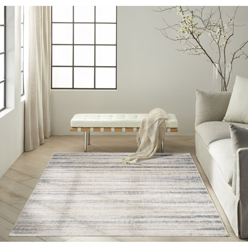 CK089 DRIFT RUG Abstract Machine Made Area Rug, Blue, Rectangle 239 x 310 cm