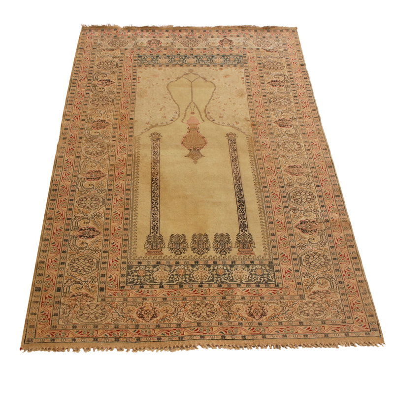 One-of-a-Kind 3'8" x 5'5" Hand Knotted Area Rug