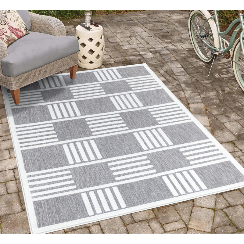 Geometric Berber Indoor / Outdoor, Runner 60 x 220cm