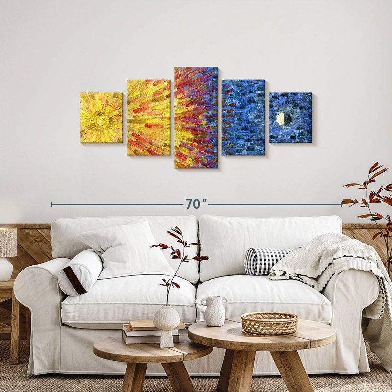 Moon Sun, 24" H x 55" W