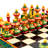 Crader World Menagerie 2 Player Wood Chess And Checkers Set