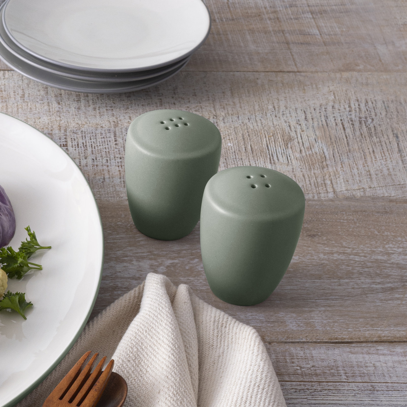 Noritake Colorwave Salt and Pepper, 3-3/8", Green