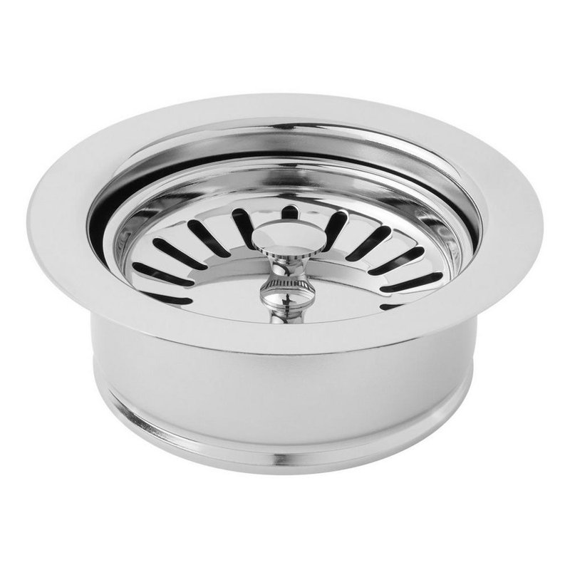 4-1/2" Garbage Disposal Flange with Strainer, Chrome