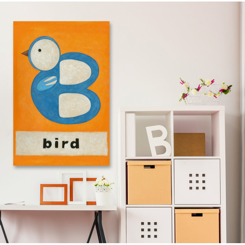 «B is for Bird» par Penley, reproduction sur toile tendue, H 12 po x l 8 po x P 1,5 po