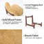 Fauteuil d'appoint rembourré sans accoudoirs l 30 po avec pieds en bois massif-445526120