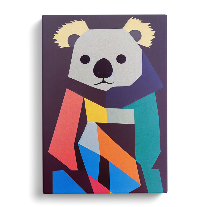 Ropesville Koala Bear Abstract Vol.4 - Wrapped Canvas Print, 50cm H x 35cm W x 3cm D