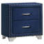 Table de chevet 2 tiroirs Pacific Blue