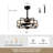 20" Farmhouse Ceiling Fan With Light Kit And Remote Control