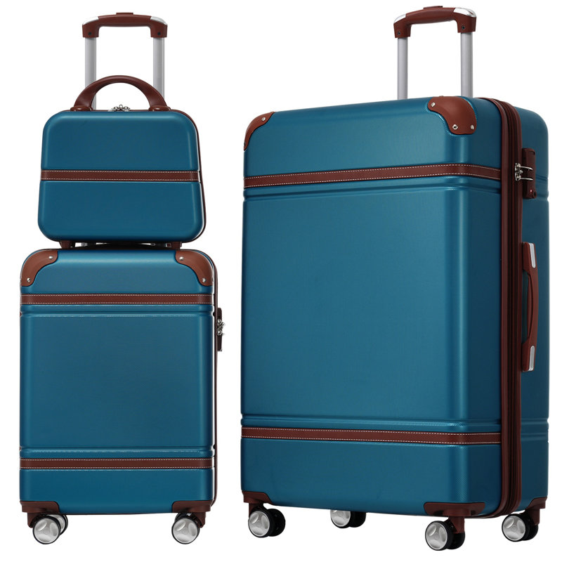 Ensemble de 3 valises à roulettes Hardshell 20 "+ 28" Valise à roulettes avec valise TSA