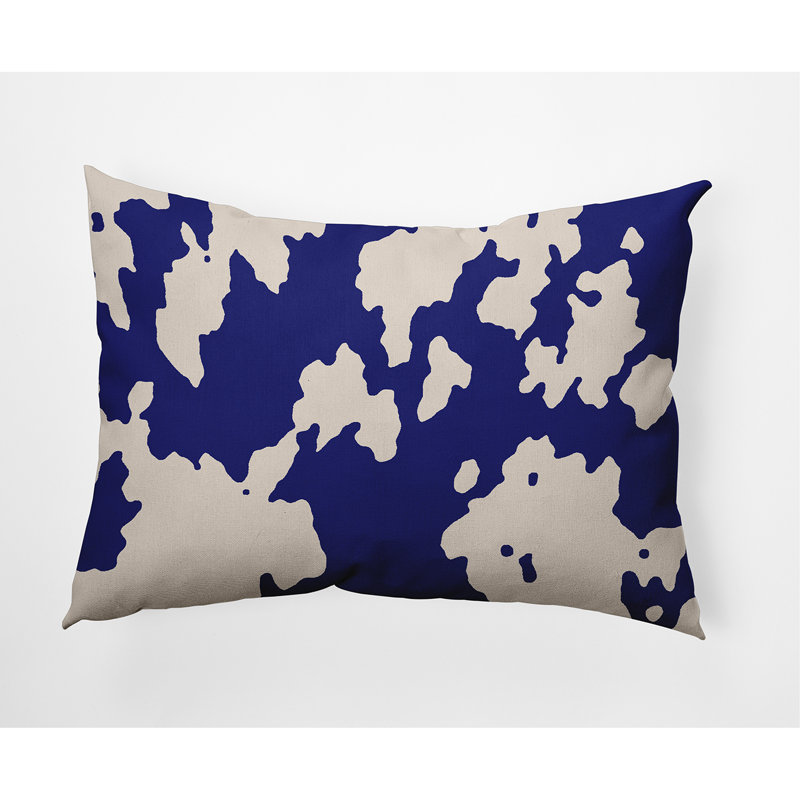 Coussin décoratif intérieur / extérieur Animal, Bleu indigo, 14 po x 20 po