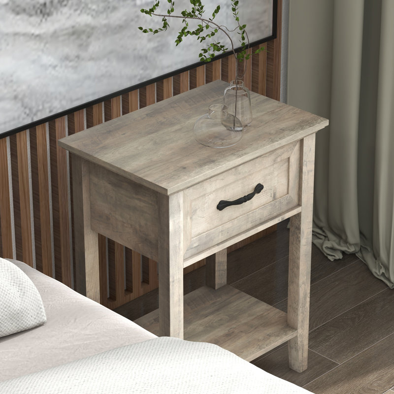 Aryaveer 1 Drawer Bedside Table