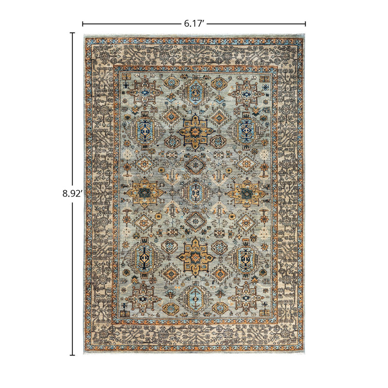 Serapi One-of-a-Kind 6' 2" X 8' 11" Hand Knotted Area Rug
