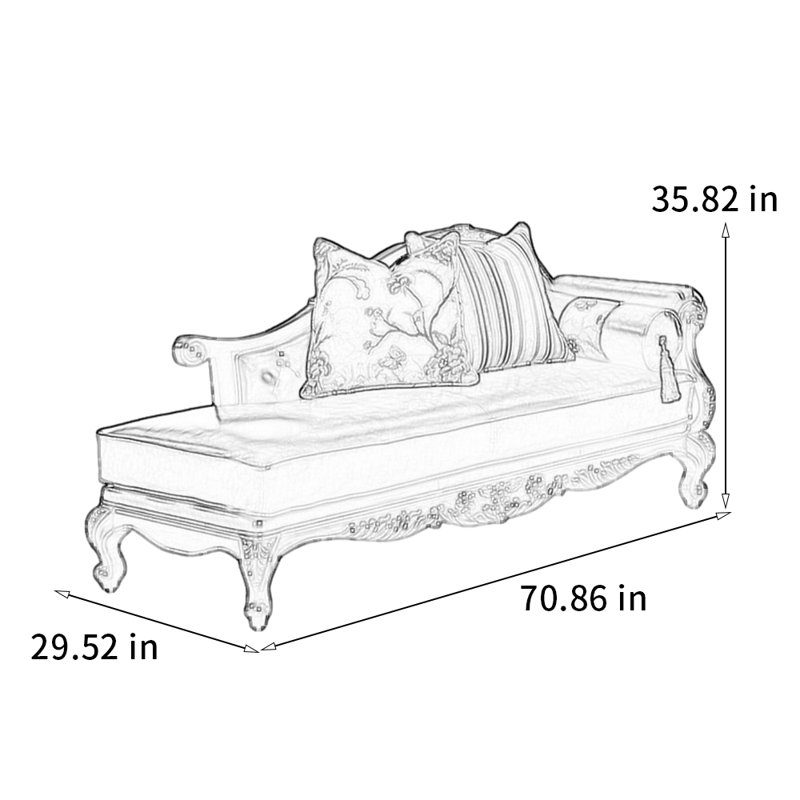Chaise moderne en bois massif sculpté, Blanc cassé, Orienté à droite