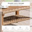 Outdoor Wicker Patio Conversation Furniture Set With Acacia Wood Coffee Table-658651825-658651827