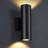 12" Outdoor Wall Lights Integrated LED Cylinder Up Down 12W 2700K Modern Aluminum Light, Waterproof Exterior Light Wall Sconce for Porch Patio Door-704894706