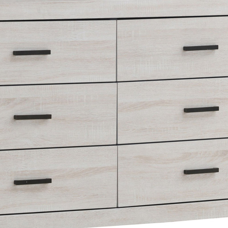 58.1'' W 6 - Drawer Dresser, White