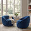 Fauteuil Barral pivotant rembourré Macry-124140787