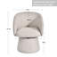 Linen Upholstered Barrel Dining Chair