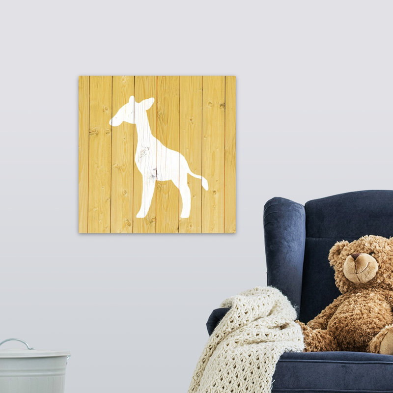 « giraffe zoo animal shape », impression, H 12 po x l 12 po x P 1,25 po, Toile