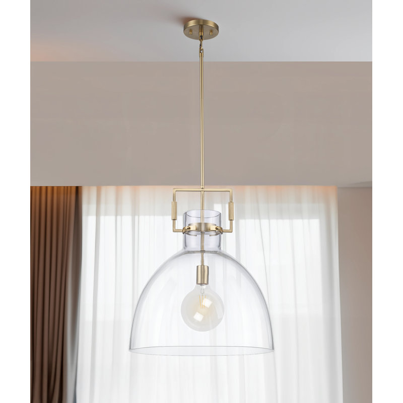 Luminaire suspendu 1 lumière Miami, Or antique